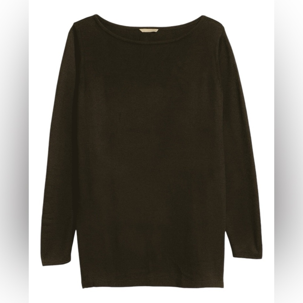 H & M-Tunic Sweater-Women's Size: Large-Color:
Brown
